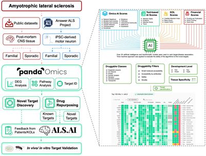 Identification of Therapeutic Targets for Amyotrophic Lateral Sclerosis Using PandaOmics – An AI-Enabled Biological Target Discovery Platform